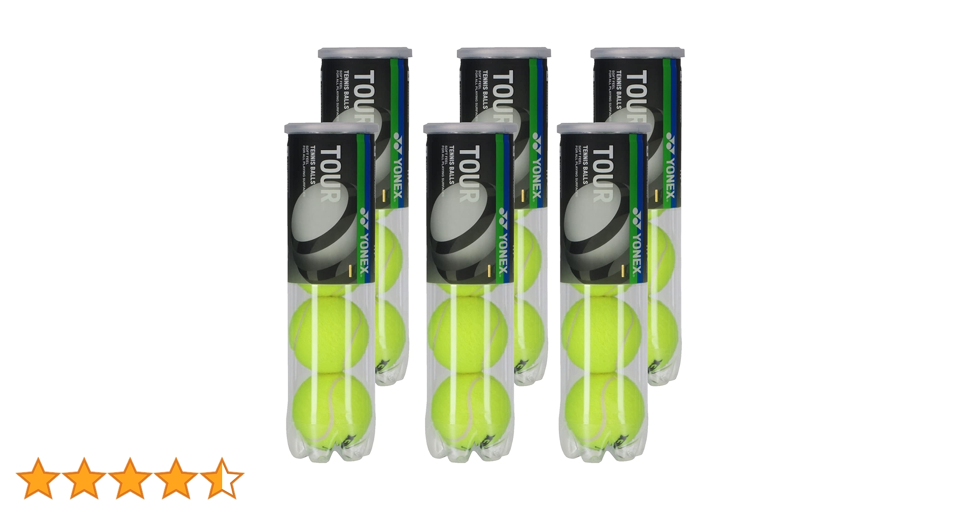 Amazon | ヨネックス(YONEX) テニスボール TOUR(ツアー) 4球入 1缶 TB